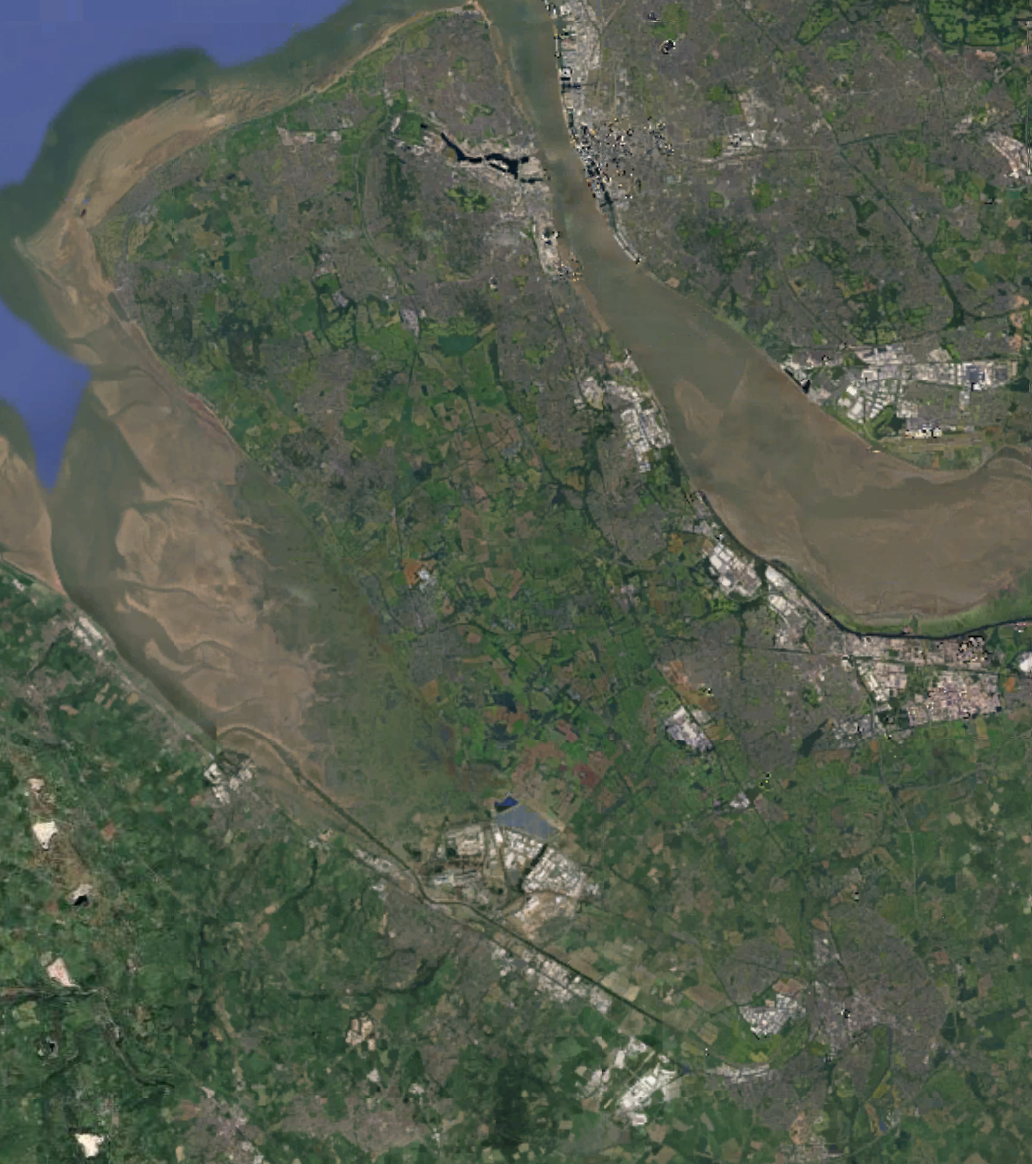 Map showing Chester and Wirral coverage area